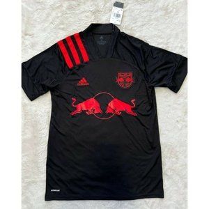 MLS New York Red Bulls adidas soccer futbol 2020 Dark Mode Jersey - Black  Mediu